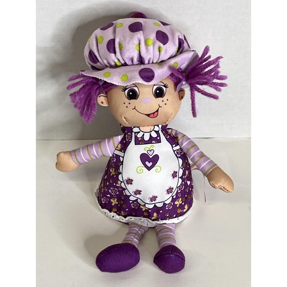 LITTLE MISS PLUM MUFFIN PLUSH DOLL FIGURE CUPCAKE BAKER GIRL DOLL purple JAYPLAY